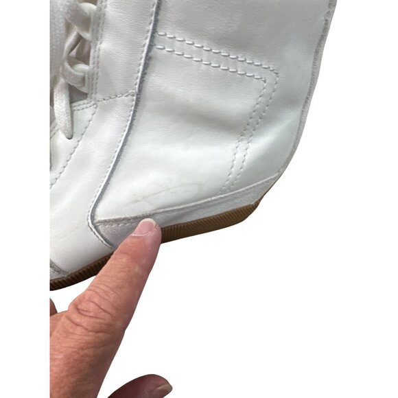 Sorel Womens White Leather High-Top Sneakers ankle boots Size 8.5 SKU 8988 - Picture 4 of 12